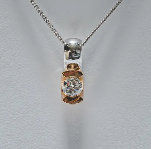 Synthetic diamond pendant