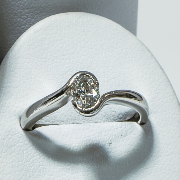 Synthetic diamond ring